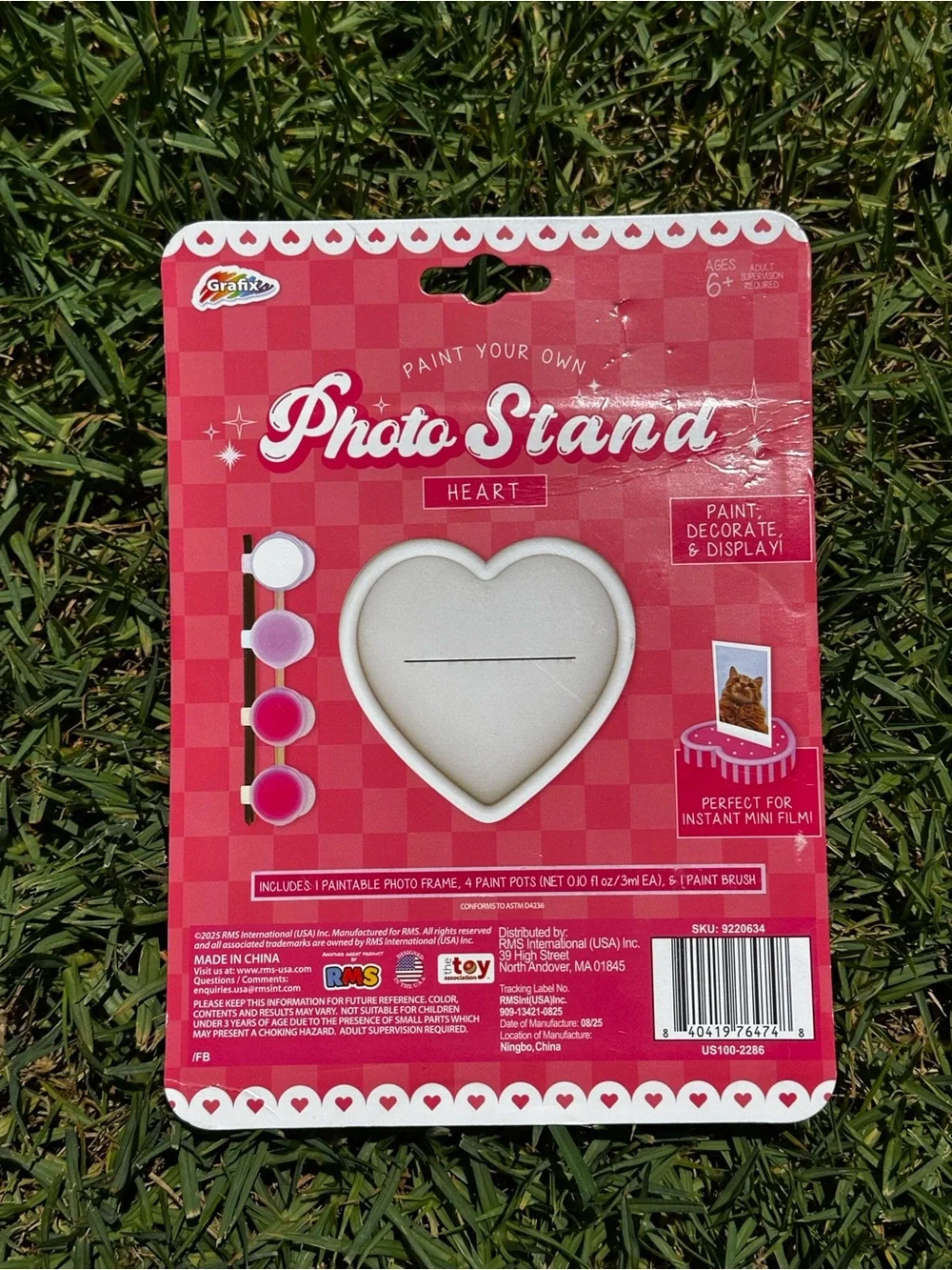 Heart Photo Stand Paintable